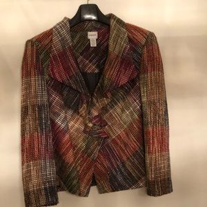 Chicos brand fall plaid blazer Size 3